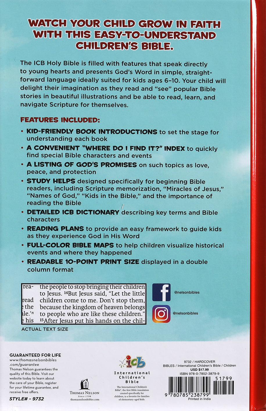 Fun and educational ICB Holy Bible for kids, ideal for family devotions