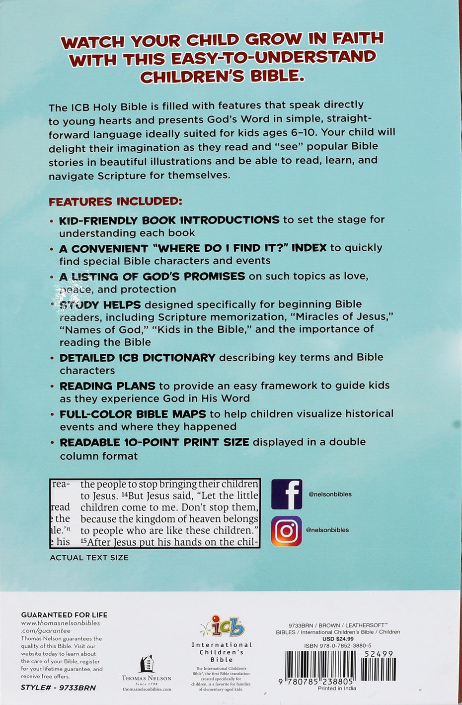 ICB Holy Bible for Kids, a fun and accessible Christian scripture for young readers