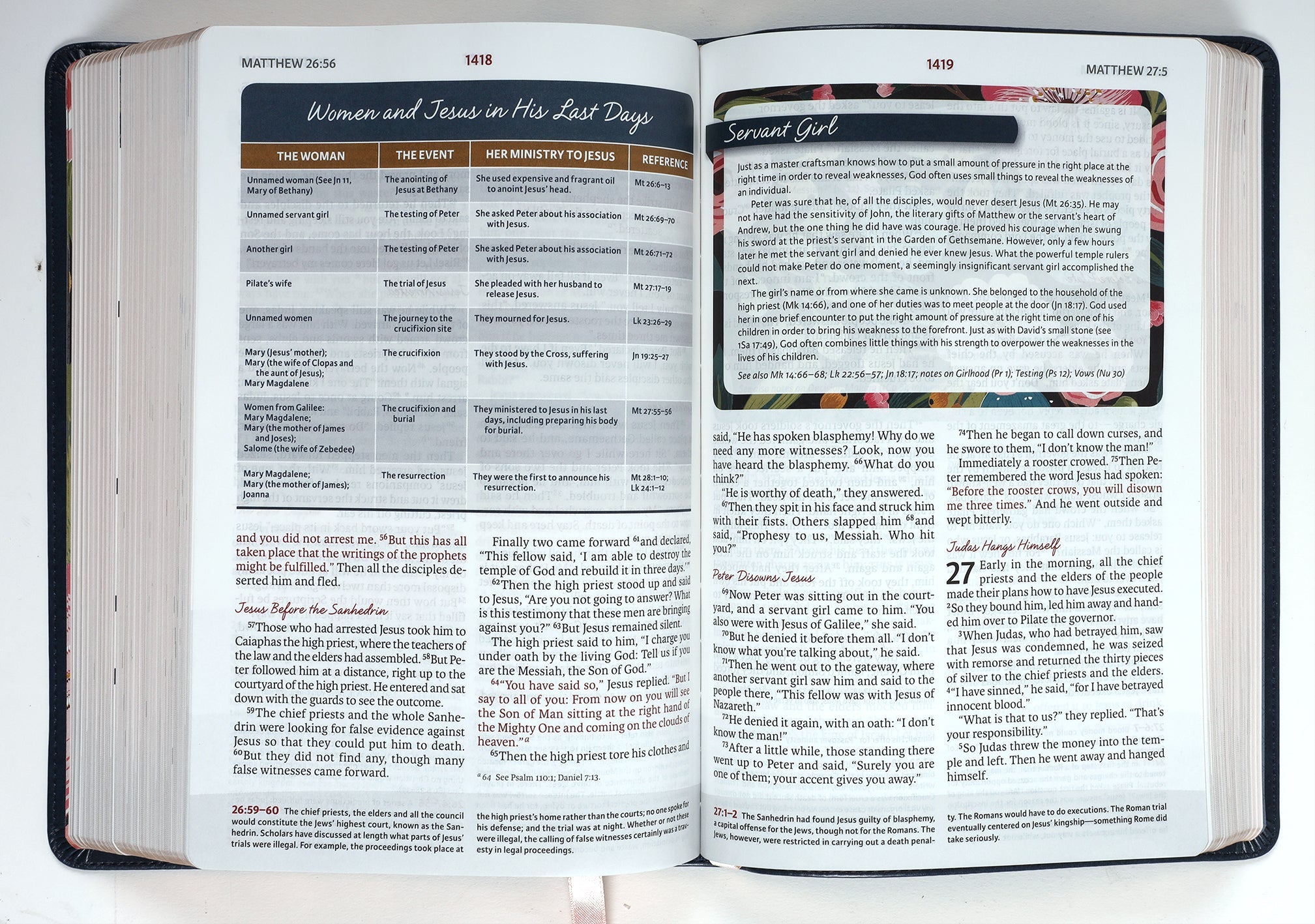 NIV Woman's Study Bible Blue with a feminine and elegant design