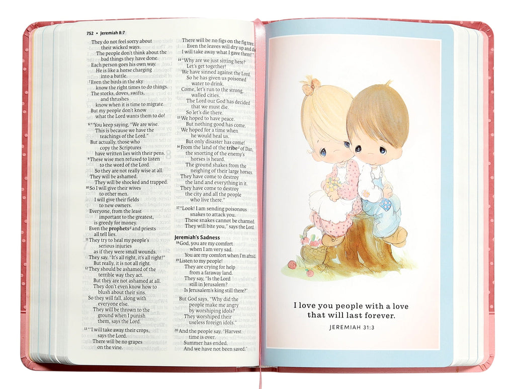 Picture of ICB Precious Moments Bible for Kids with Colorful Pink Details