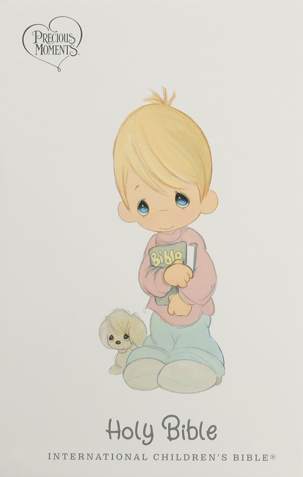 ICB Precious Moments Bible, a blue cover Bible with Precious Moments characters