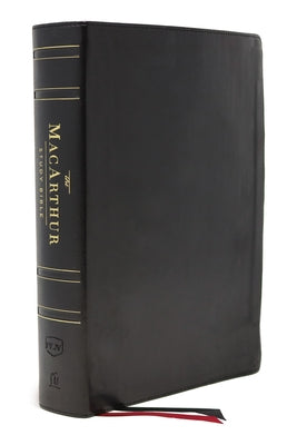NKJV MacArthur Study Bible in black letter edition for in-depth study