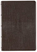 NKJV Large Print Bible Maclaren Series Brown, Brown leather-bound