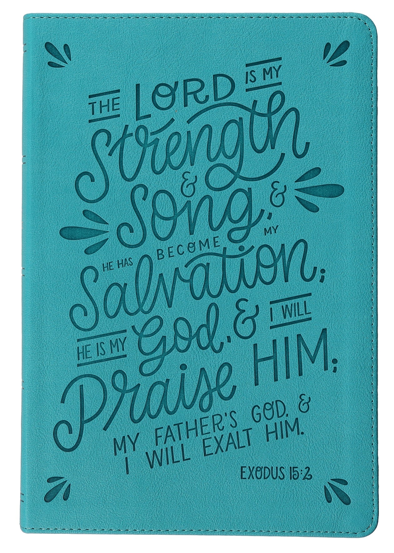 NKJV Thinline Bible Verse Art Cover Collection Teal Thumb Indexed (Red Letter Edition)