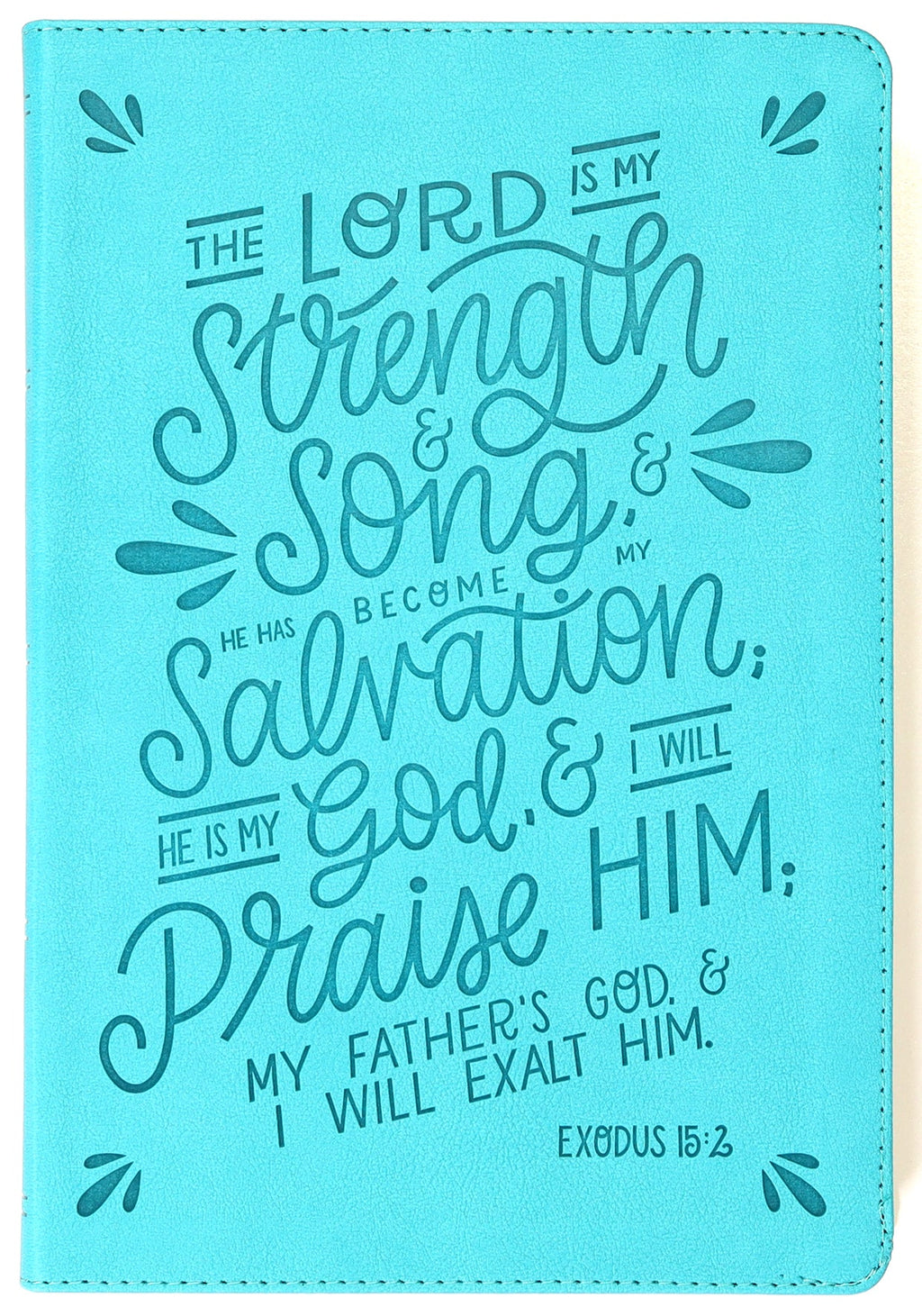 NKJV Thinline Bible Verse Art Cover Collection Teal Thumb Indexed (Red Letter Edition)