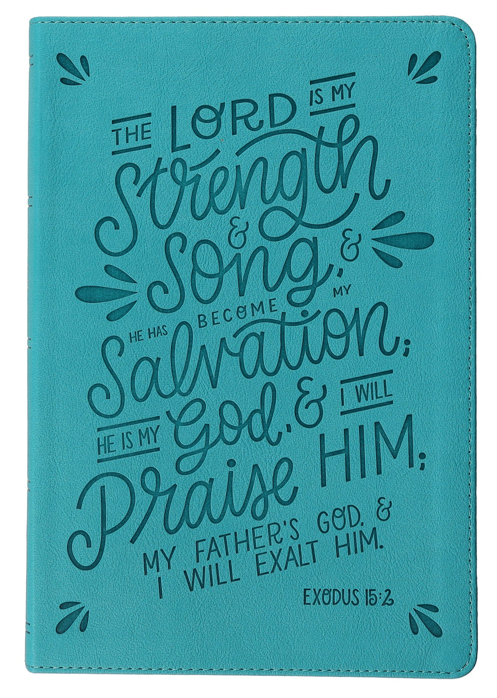 NKJV Thinline Bible Verse Art Cover Collection Teal Thumb Indexed (Red Letter Edition)