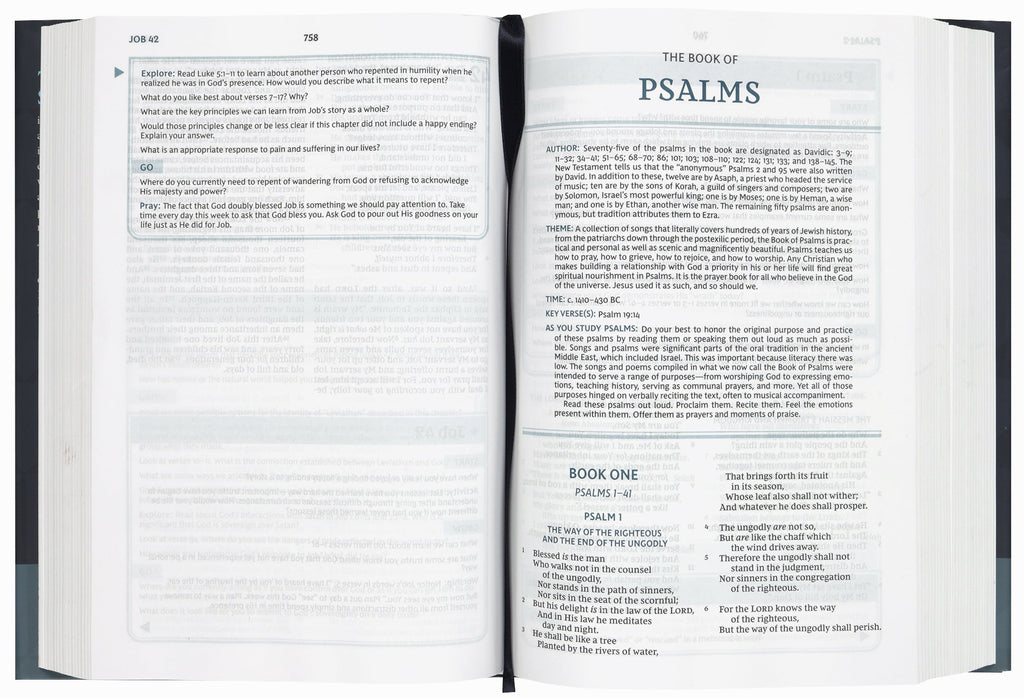 NKJV Study Bible with study notes and references