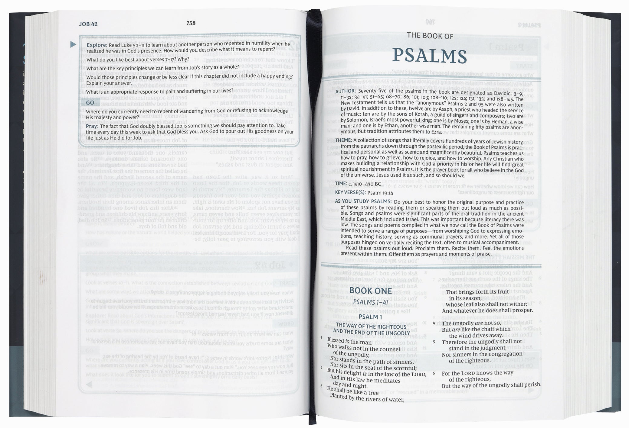 NKJV Study Bible with study notes and references