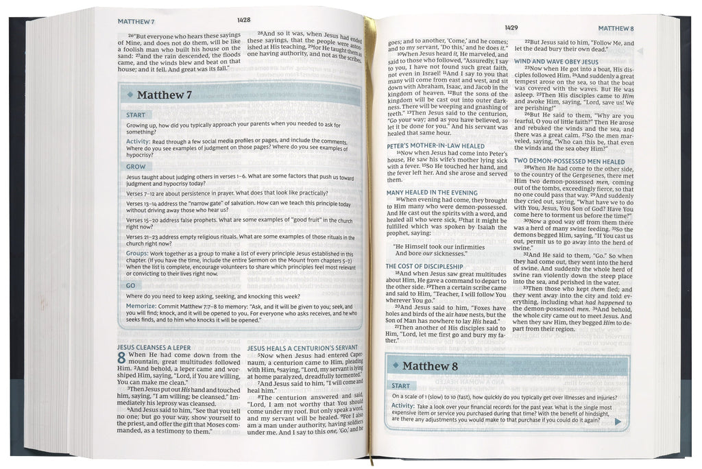 NKJV Study Bible with comprehensive study tools