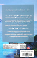 NASB MacArthur Study Bible - Journaling Edition cover art in detail showing book layout and design.