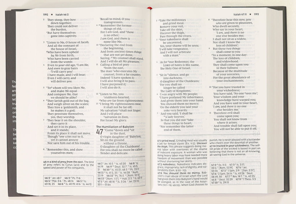 NKJV Foundation Study Bible Large Print (Red Letter Edition)