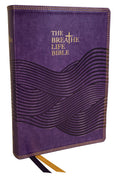 NKJV the Breath of Life Holy Bible, Purple Faith in Action, Red Letter Edition, Christian scripture