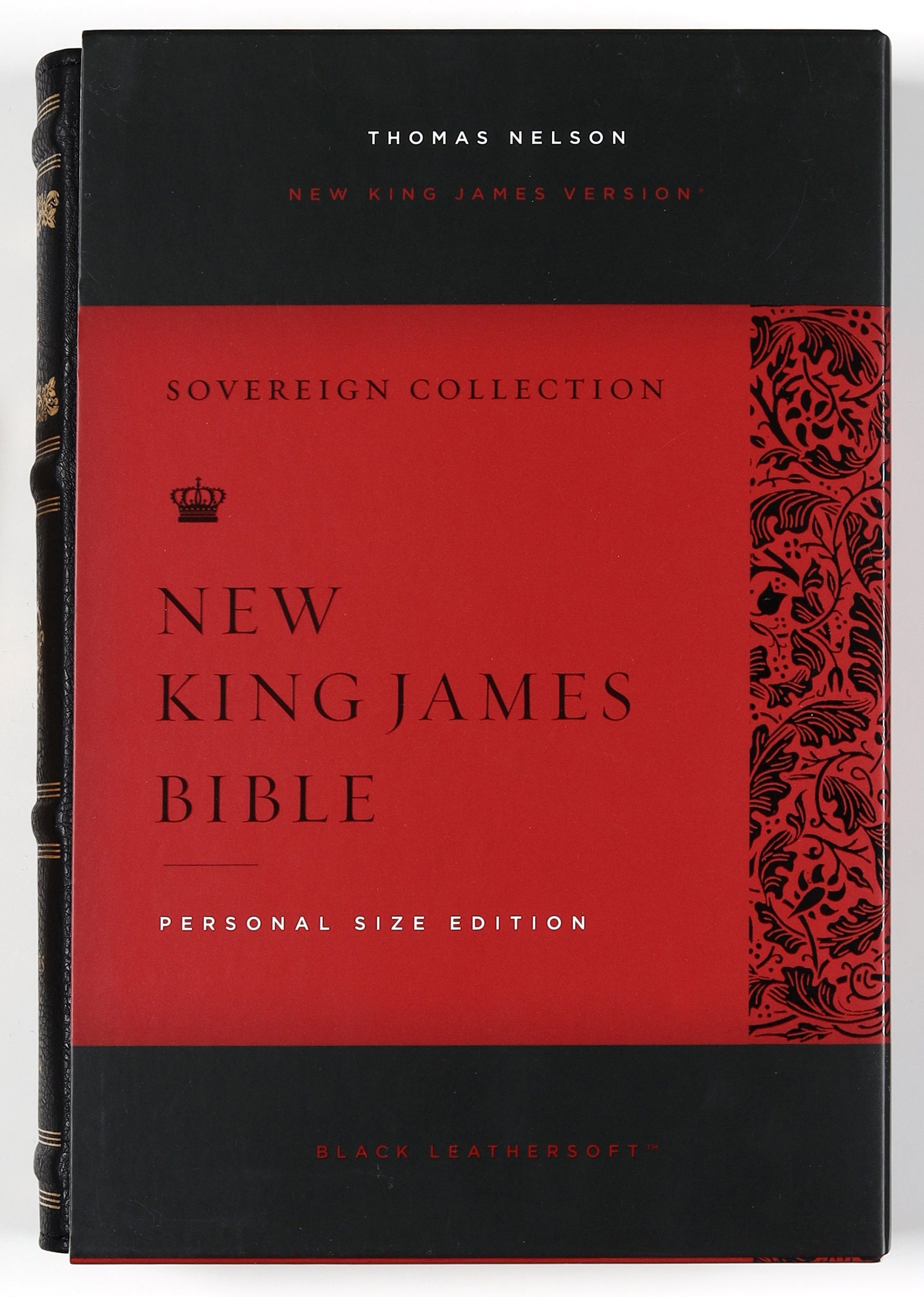 NKJV Personal Size Reference Bible Sovereign Collection Black (Red Letter Edition)