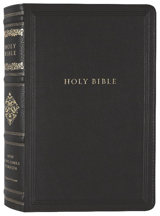 Personal Size NKJV Bible in black with red letter edition
