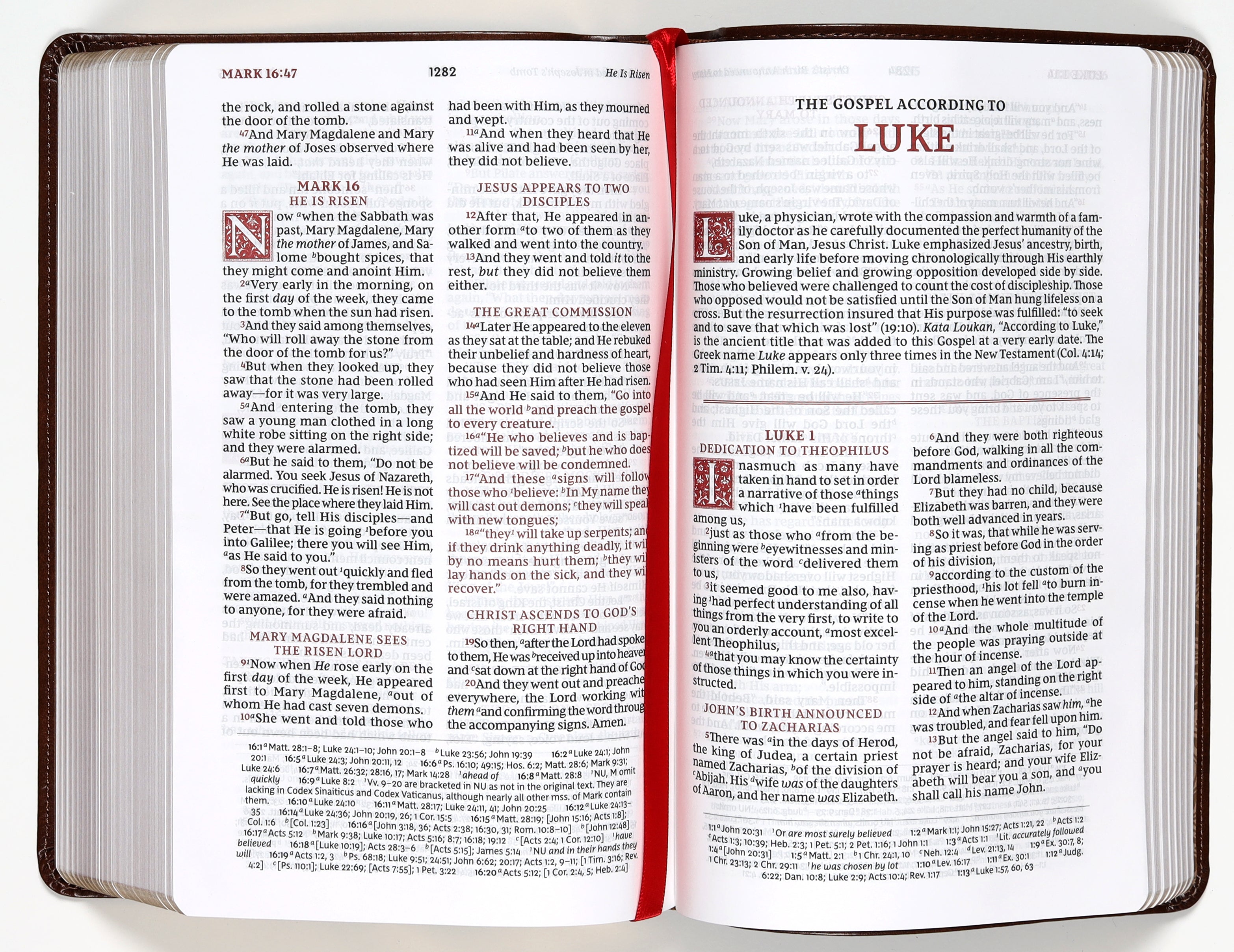 NKJV Personal Size Reference Bible, Red Letter Edition, Brown Cover