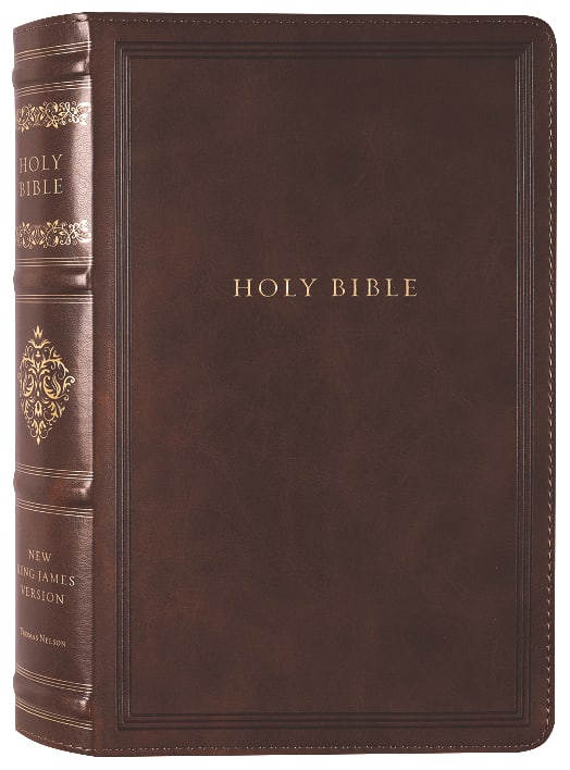 NKJV Personal Size Reference Bible, Red Letter Edition, Brown Cover