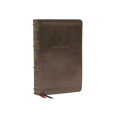 NKJV Personal Size Reference Bible, red letter edition, in brown leather
