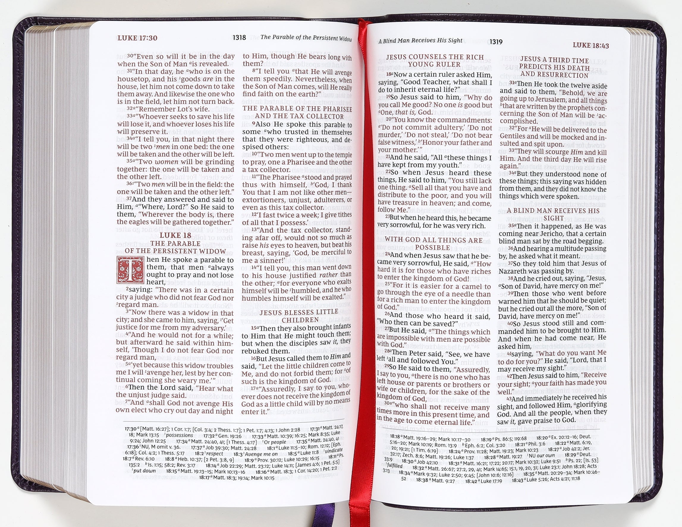 NKJV Personal Size Reference Bible - Purple Sovereign Collection