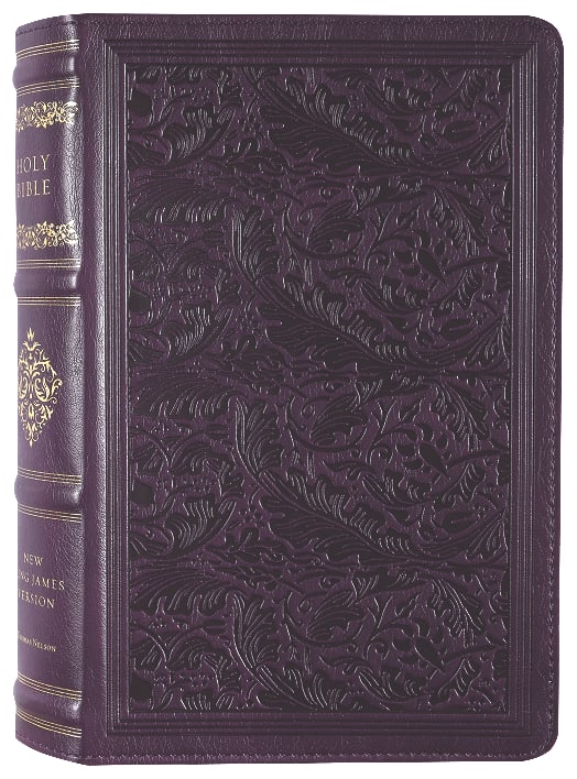 NKJV Personal Size Reference Bible in Purple Sovereign Collection