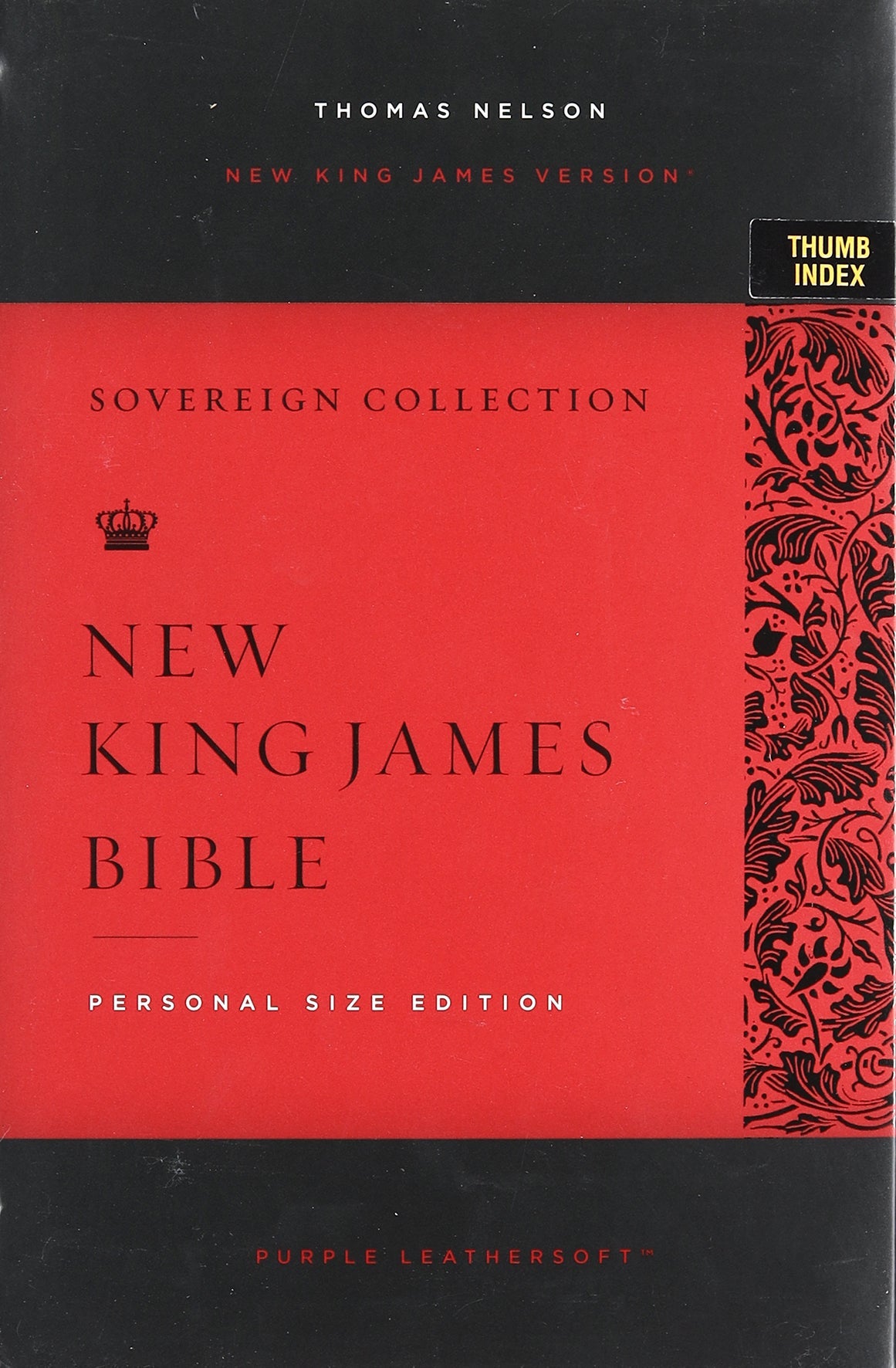 NKJV Personal Size Reference Bible with Purple Thumb Indexed
