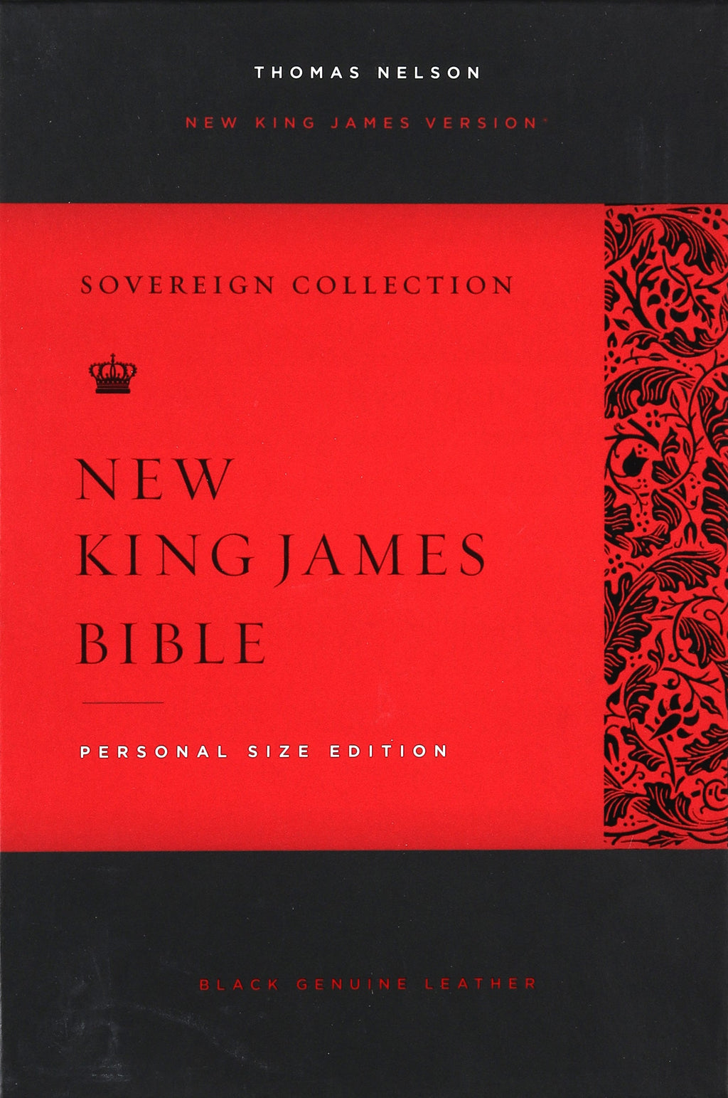 NKJV Personal Size Reference Bible Sovereign Collection Black (Red Letter Edition)