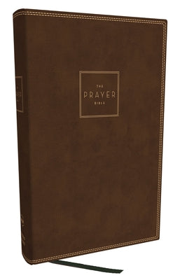 NKJV Prayer Bible, Brown (Red Letter Edition). Study and reflect with this NKJV Bible.