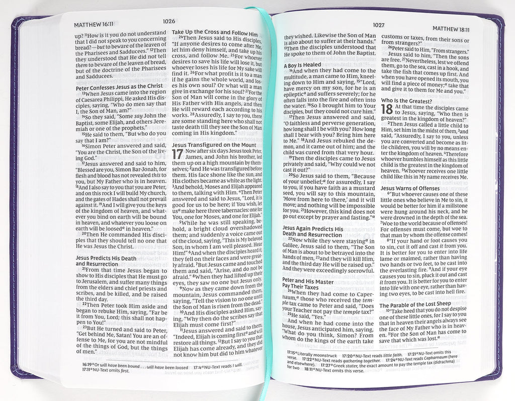 NKJV Holy Bible For Kids Verse Art Cover Collection Purple