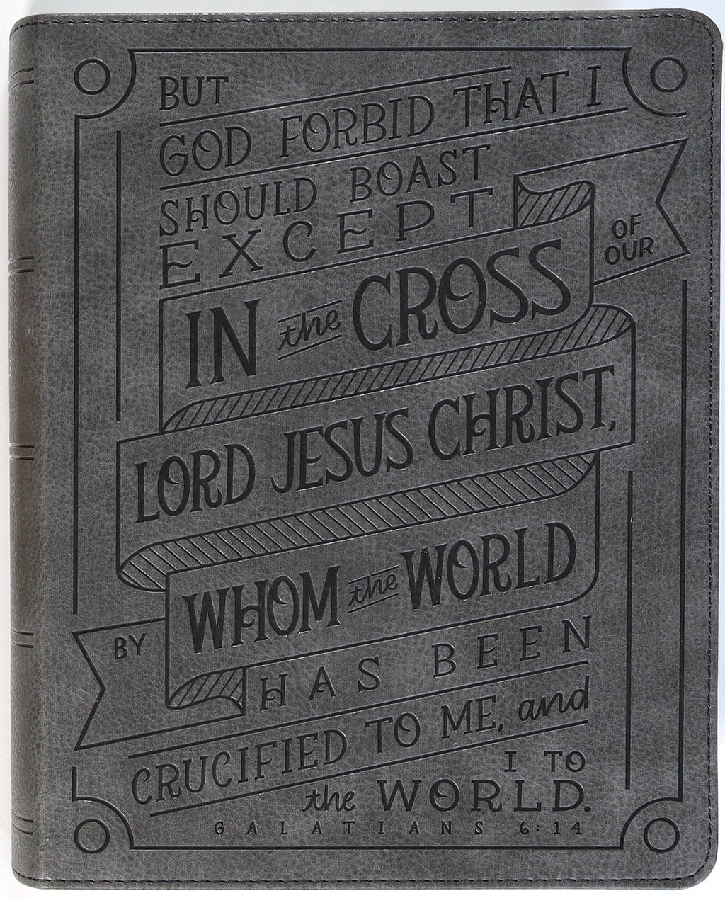 NKJV Journal Reference Bible Red Letter Edition with Verse Art Cover
