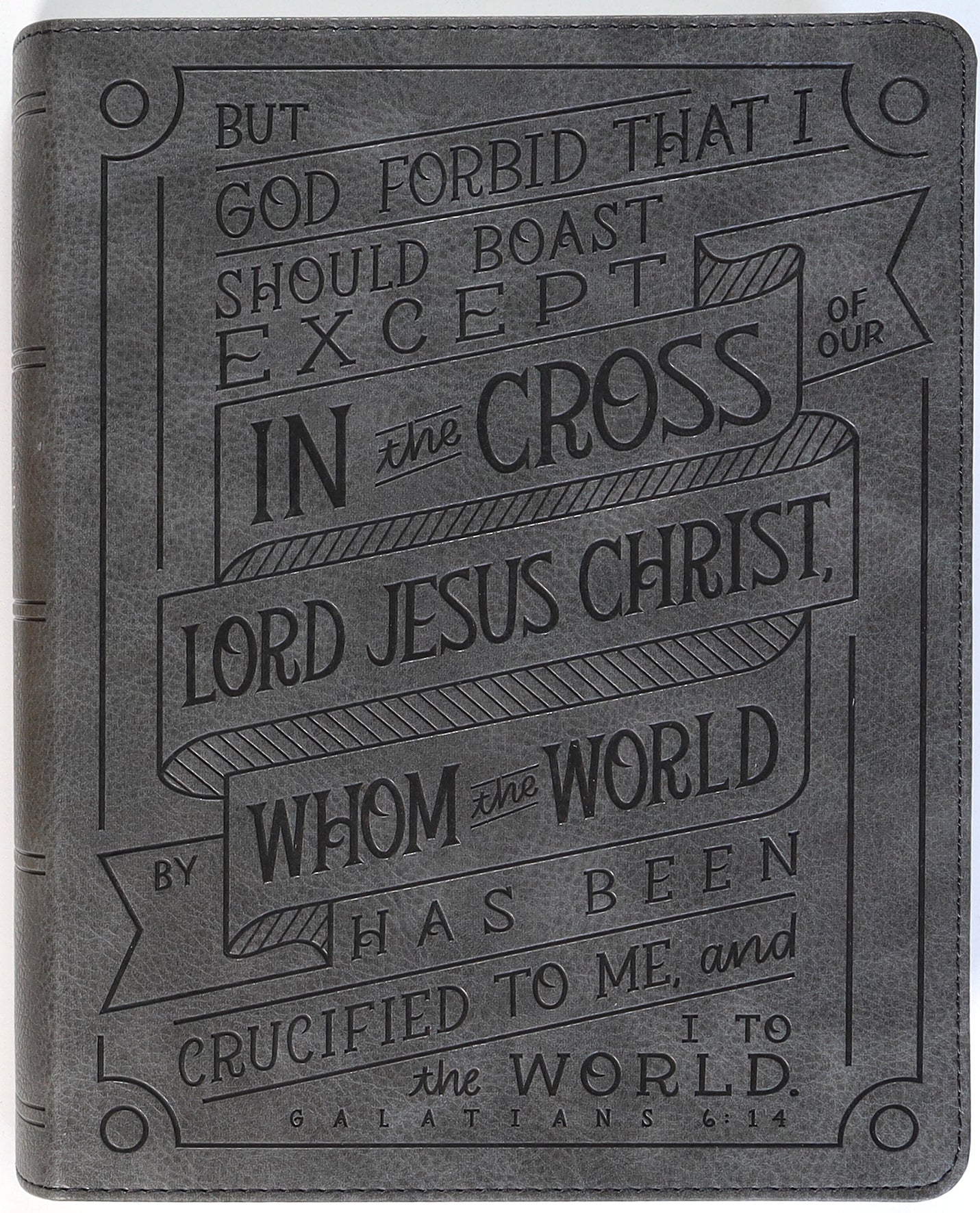 NKJV Journal Reference Bible Red Letter Edition with Verse Art Cover