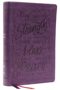 NKJV Giant Print Bible, Purple Reference Bible with Verse Art Cover