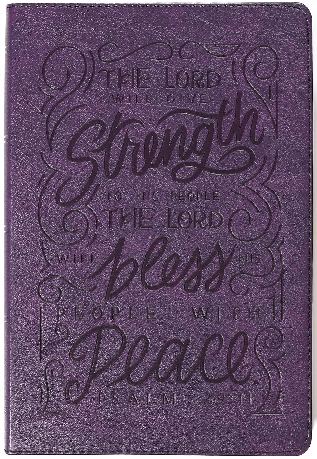 NKJV Giant Print Purple Bible with Verse Art Cover for Studying