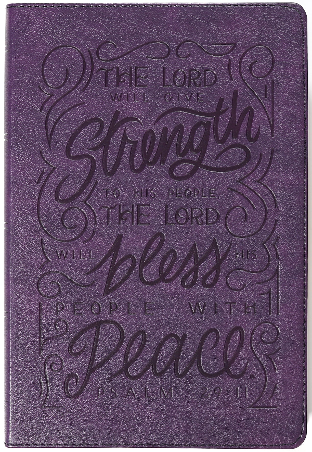 NKJV Giant Print Purple Bible with Verse Art Cover for Studying
