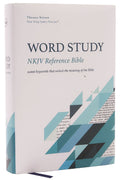 NKJV Word Study Reference Bible, Thumb Indexed, Red Letter Edition, Bible study resource.