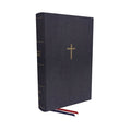 NKJV Single-Column Wide-Margin Reference Bible with red letter edition and blue cover