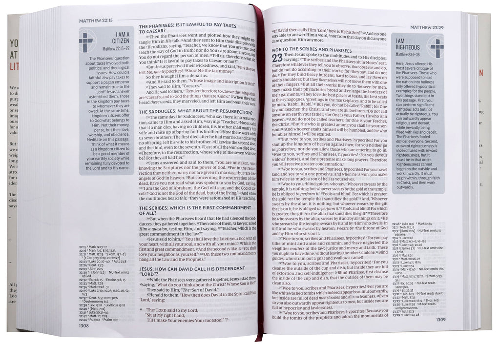 NKJV Life in Christ Bible: Discovering, Believing, and Rejoicing in Who God Says You Are  (Red Letter Edition)