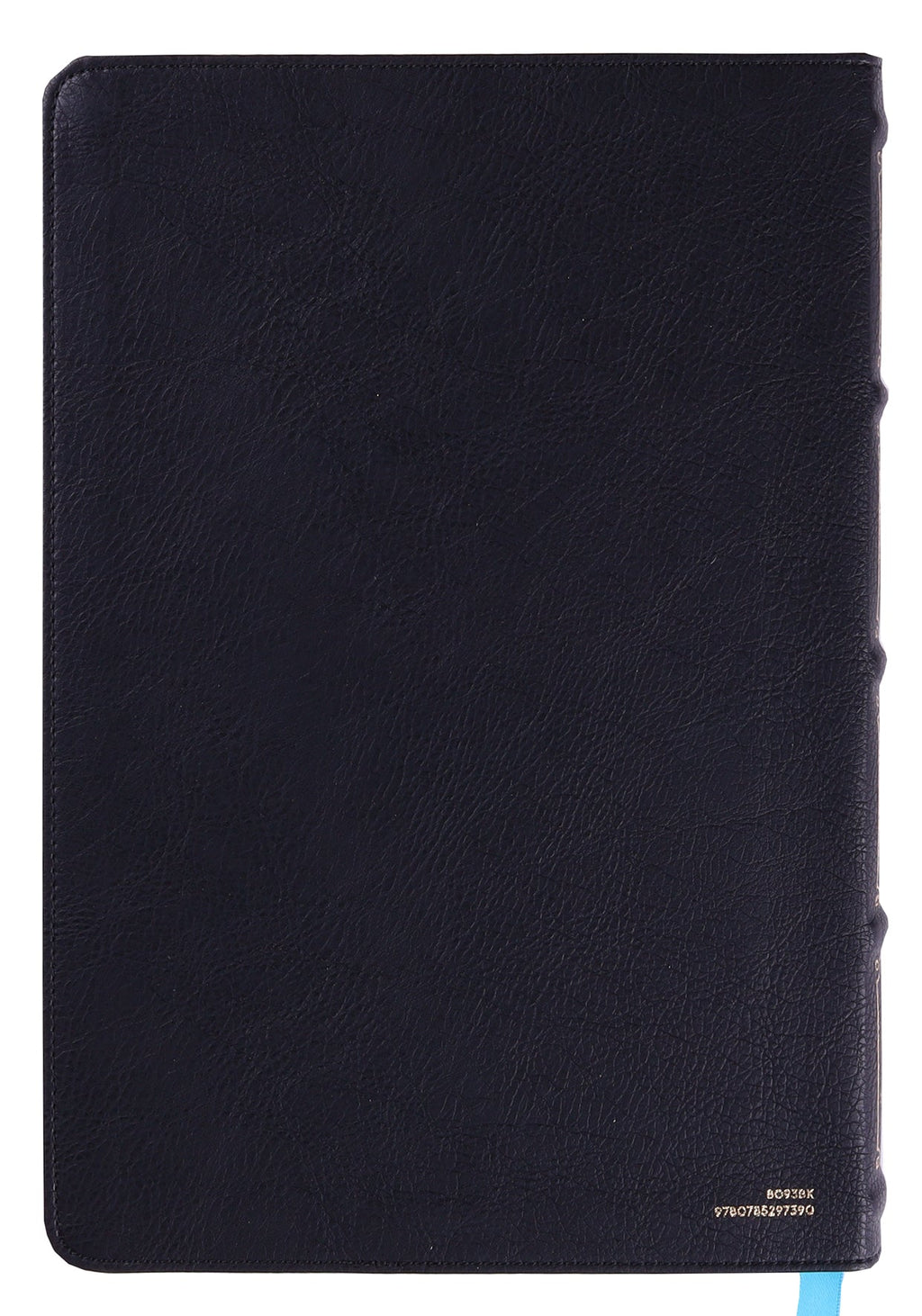 NKJV Large Print Thinline Reference Bible with Maclaren Series Black Cover and Blue Letter Edition for Colorblind Friendly Ac