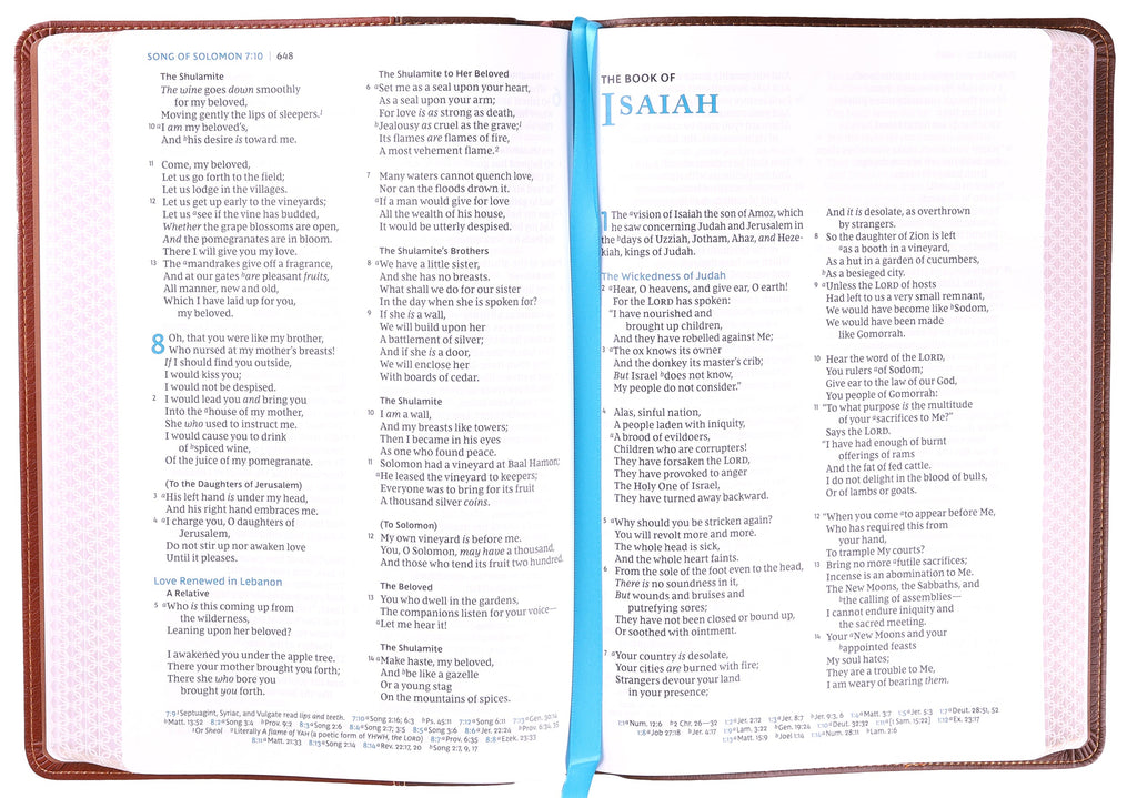 NKJV Large Print Thinline Reference Bible with a compact thinline design