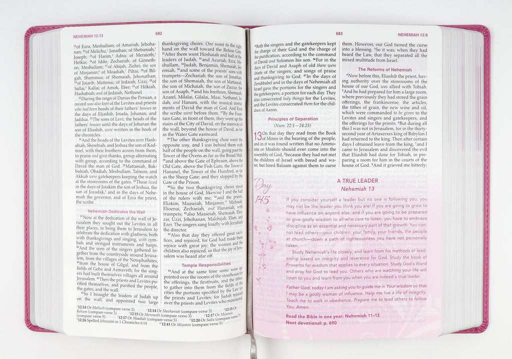 NKJV Woman After God's Own Heart Bible with black letter layout