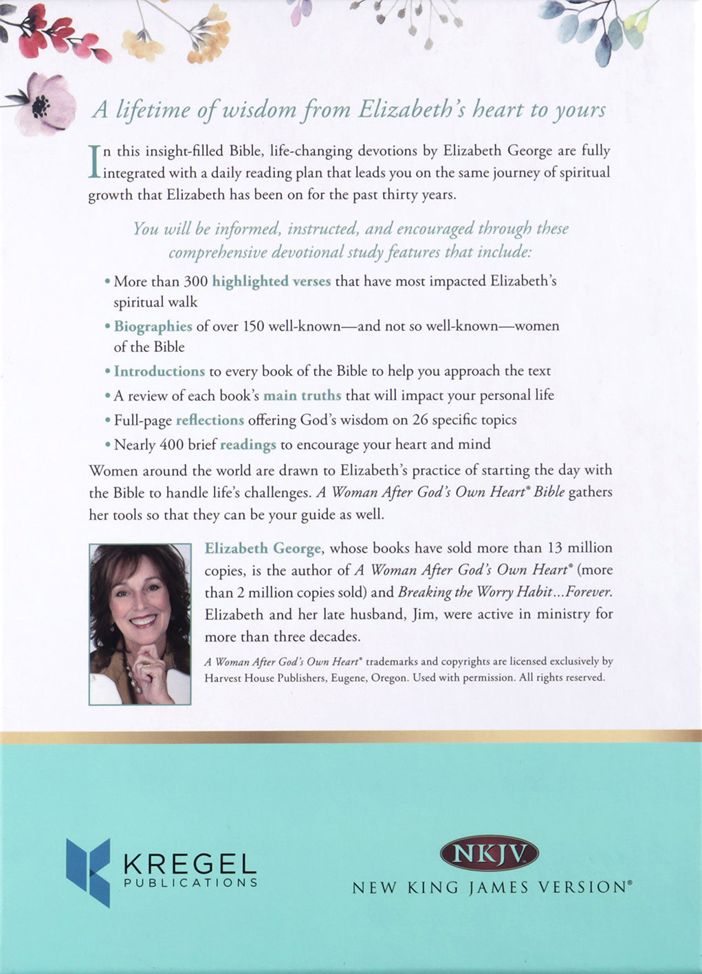 NKJV A Woman After God's Own Heart Bible (Teal)