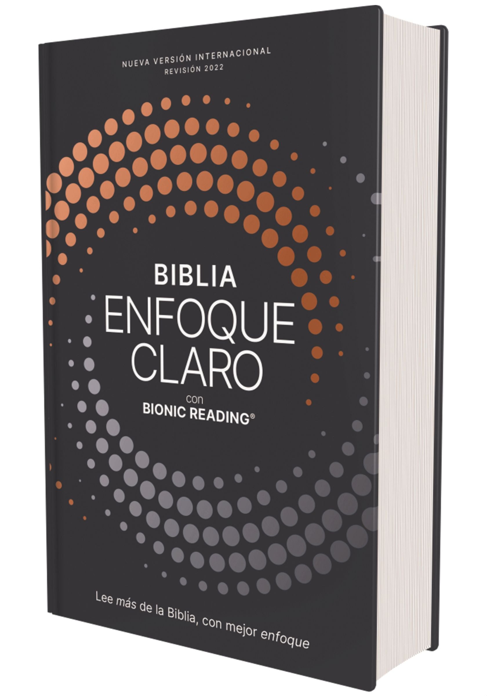 Study the Spanish language with the Large Print NVI Spanish Study Bible in Black/Copper Edition, revised in 2022.