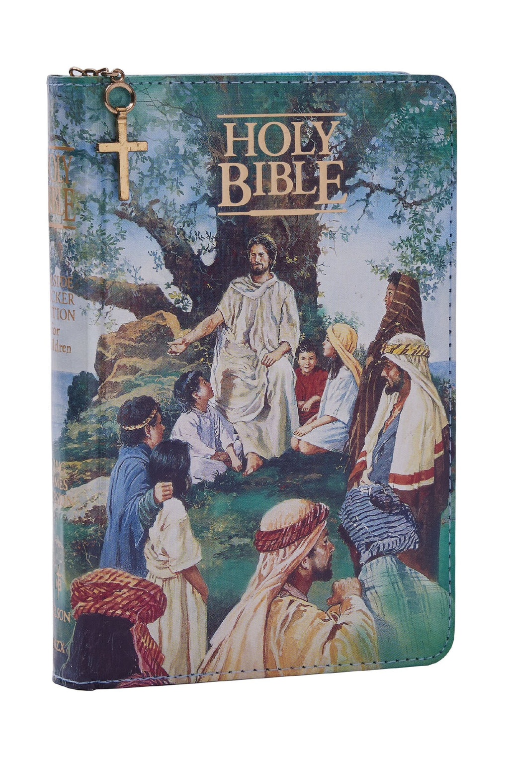KJV Seaside Bible with zipper, a high-quality leather bound book
