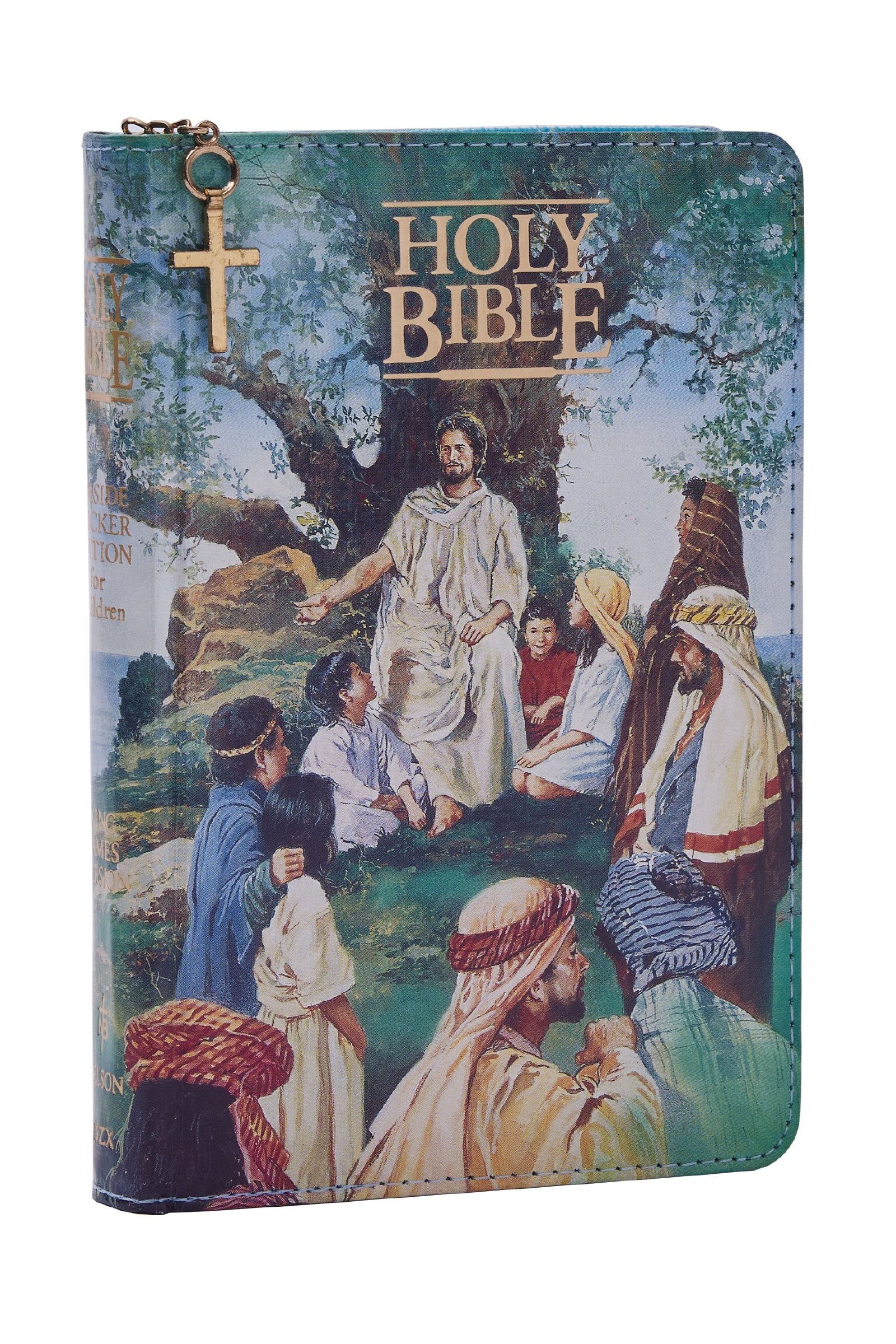 KJV Seaside Bible with zipper, a high-quality leather bound book