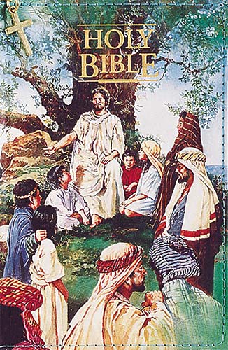 Close-up of the KJV Seaside Bible with zipper, featuring a zippered closure