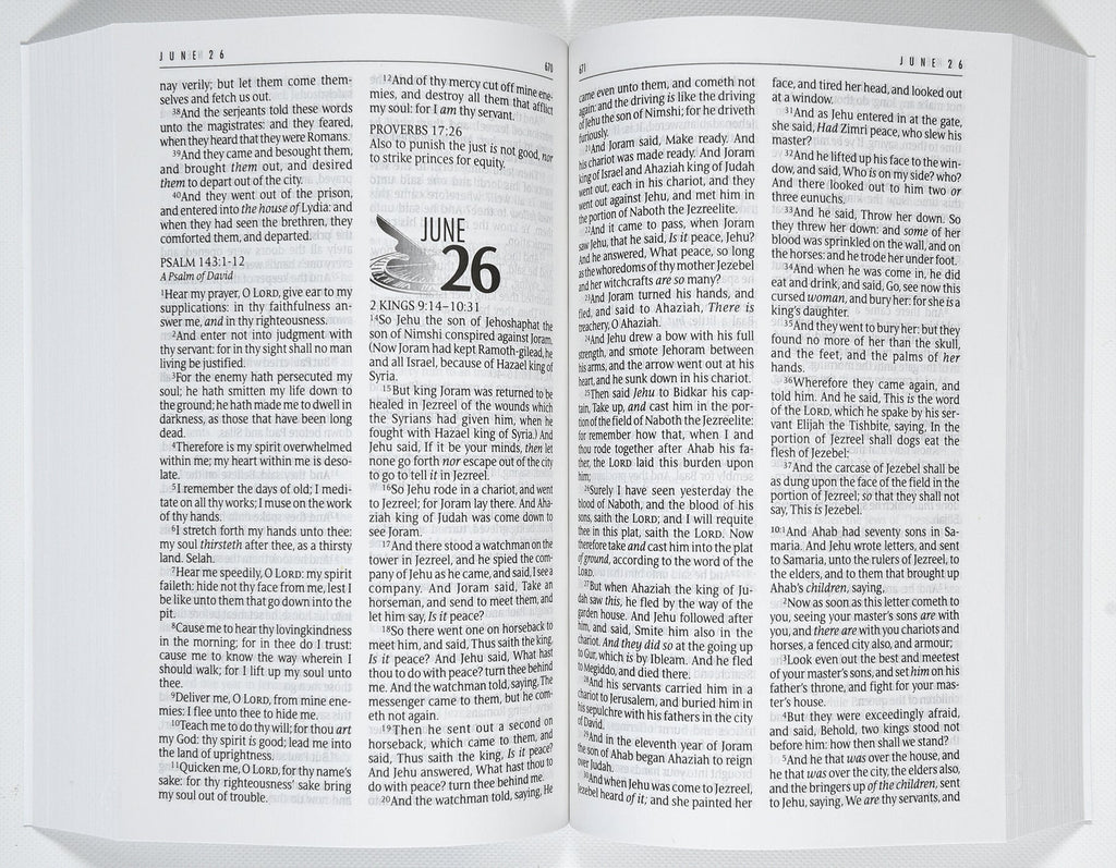 KJV One Year Bible (Black Letter Edition)