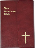 Nab Saint Joseph Personal Size Bible Burgundy Magnet