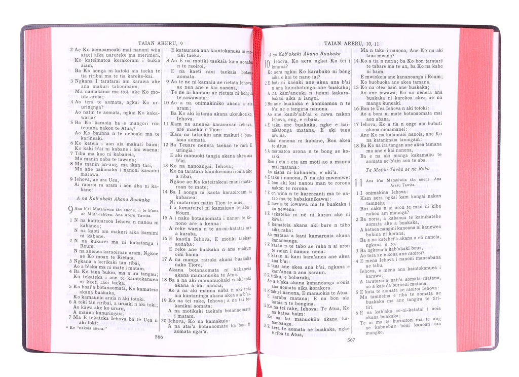 Bilingual Protestant Bible for global ministry in Kiribati