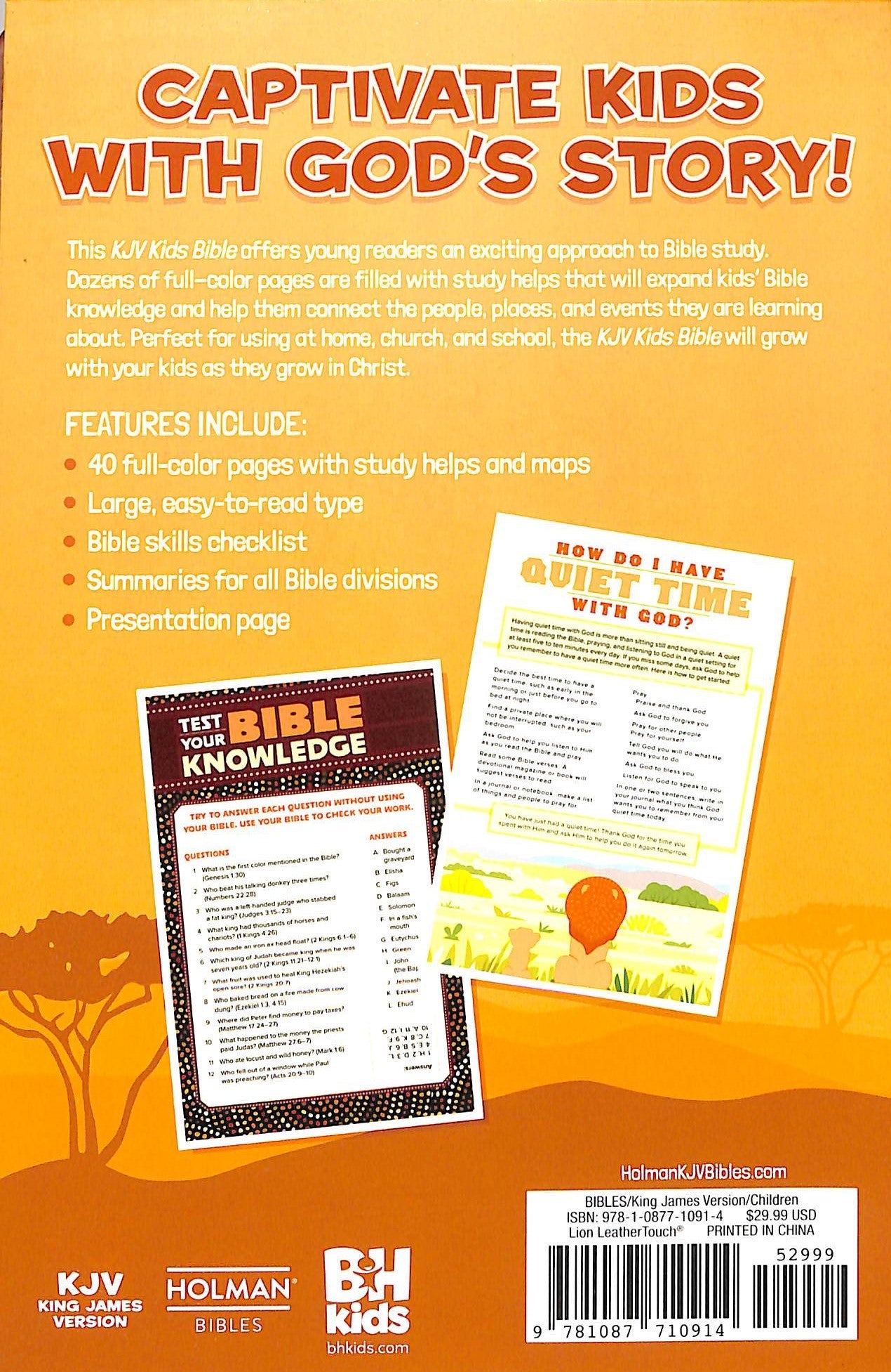 KJV Kids Bible, The Lion's Story Bible, colorful illustrations