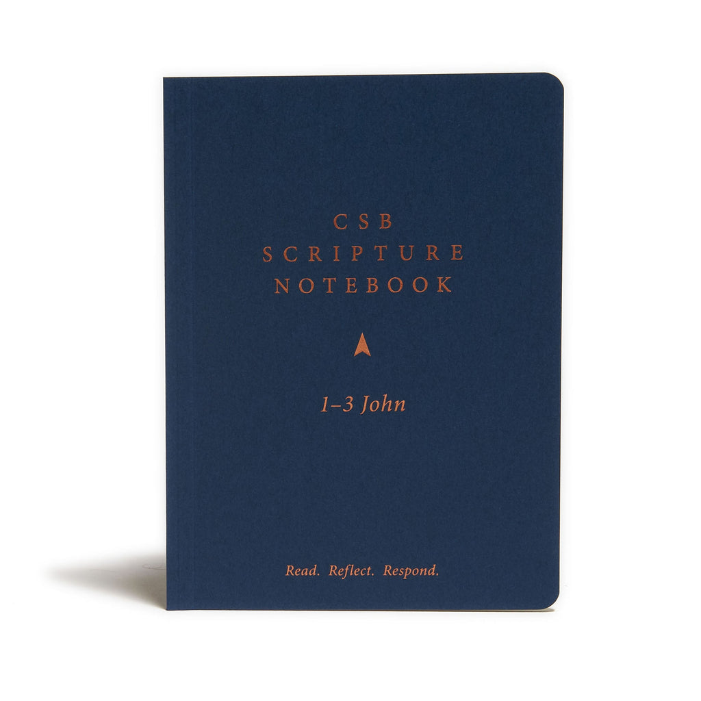 Elegant CSB Scripture Notebook featuring 1-3 John Bible passages