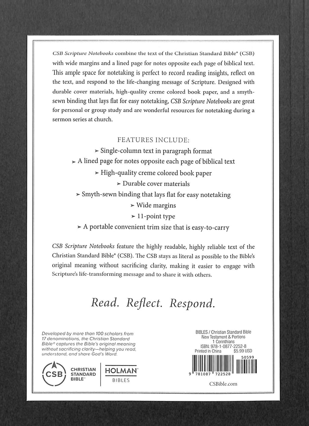 CSB Study Bible, Personal Size, Black Leather, elegant luxury edition