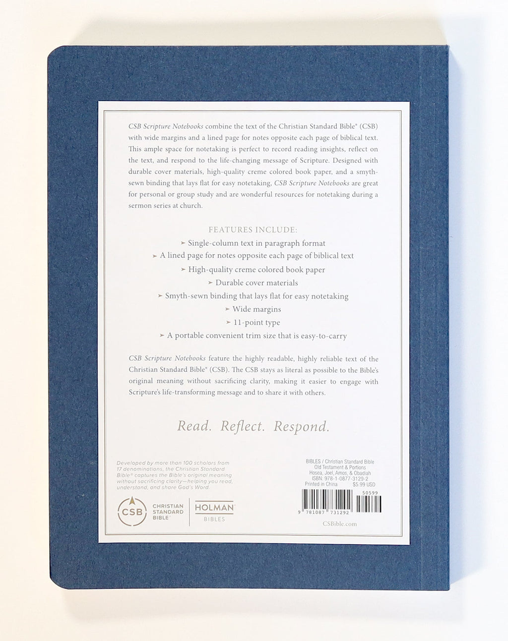 Luxury Bible study journal with passages from Hosea, Joel, Amos & Obadiah